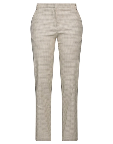 MARYAM NASSIR ZADEH Casual trouser Beige 52% Cotton, 29% Linen, 17% Polyamide, 2% Elastane