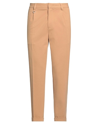 PAOLO PECORA Casual trouser Camel 69% Viscose, 25% Polyamide, 6% Elastane