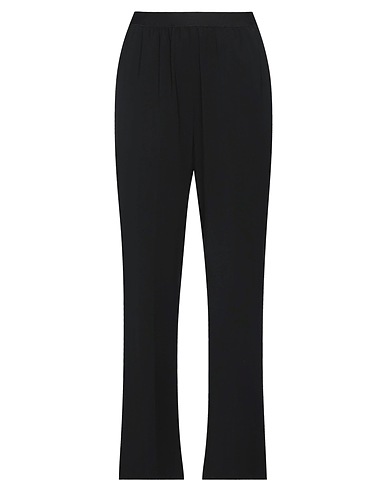 ERIKA CAVALLINI パンツ ブラック レーヨン 53% / バージンウール 45% / ポリウレタン 2%