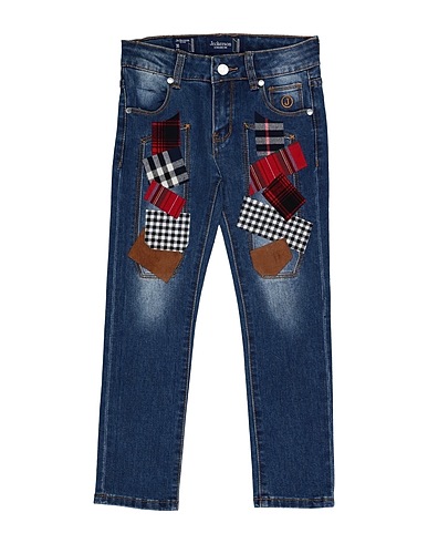 JECKERSON Denim trousers Blue 67% Cotton, 28% Polyester, 3% Viscose, 2% Elastane