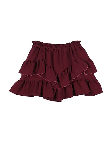 DONDUP Skirt Burgundy 56% Viscose, 44% Polyester