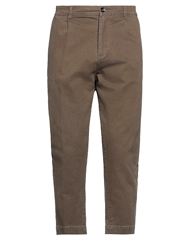 OFFICINA 36 Casual trouser Khaki 98% Cotton, 2% Elastane