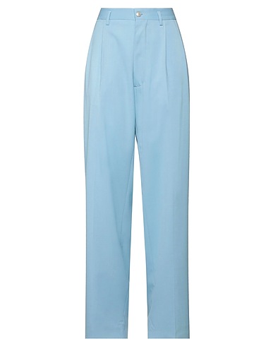 KOCHÉ Casual trouser Sky blue 55% Polyester, 43% Virgin Wool, 2% Elastane