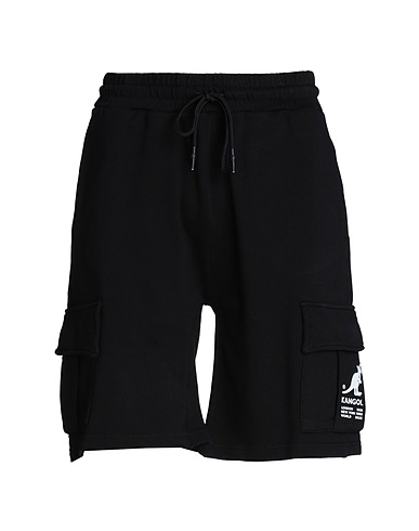 KANGOL Shorts & Bermuda Black 100% Cotton