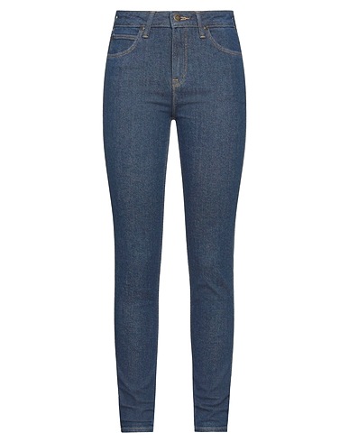 LEE Denim trousers Blue 99% Cotton, 1% Elastane