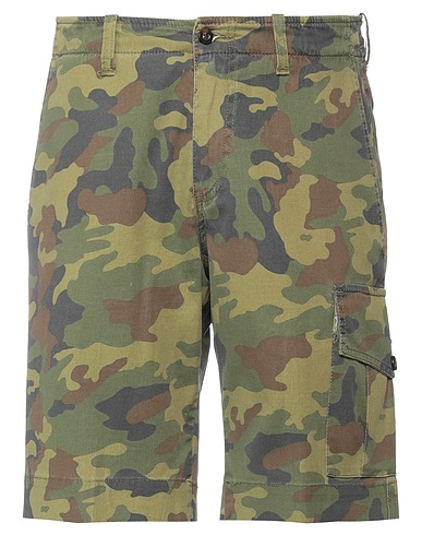 BLU BRIGLIA 1949 Shorts & Bermuda Military green 97% Cotton, 3% Elastane