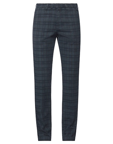 BRIGLIA 1949 Casual pants Navy 91% Cotton, 8% Polyester, 1% Elastane