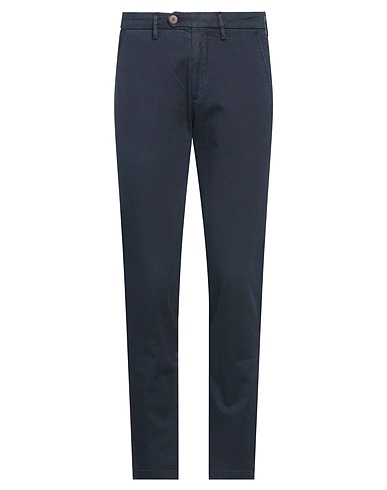 MICHAEL COAL Casual trouser Navy blue 98% Cotton, 2% Elastane