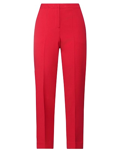 CAMICETTASNOB Casual pants Red 73% Polyester, 21% Rayon, 6% Elastane