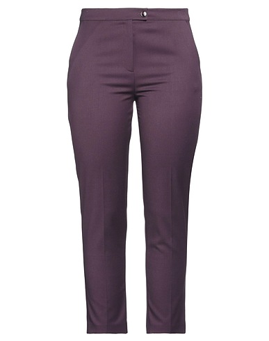 PATRIZIA PEPE Casual trouser Plum 67% Polyester, 31% Viscose, 2% Elastane