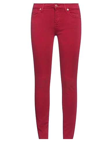 7 FOR ALL MANKIND Casual trouser Brick red 85% Cotton, 11% Polyester, 4% Elastane