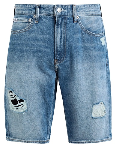 CALVIN KLEIN JEANS Denim shorts Blue 100% Cotton