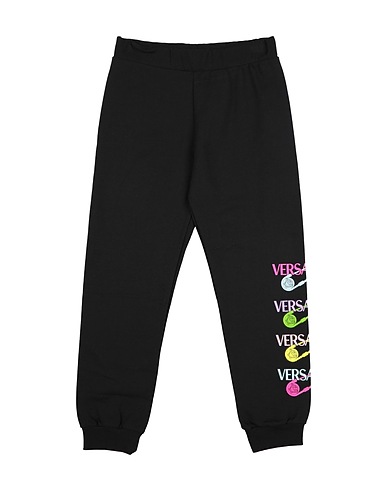 VERSACE YOUNG Casual trouser Black 100% Cotton