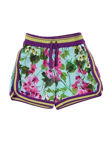 DOLCE&GABBANA Shorts & Bermuda Purple 100% Polyester, Cotton, Elastane