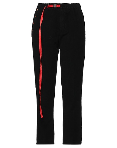 WHITE SAND Casual trouser Black 98% Cotton, 2% Elastane