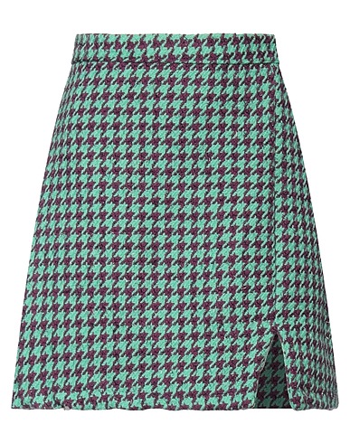 VANESSA SCOTT Mini skirt Green 80% Polyester, 20% Wool