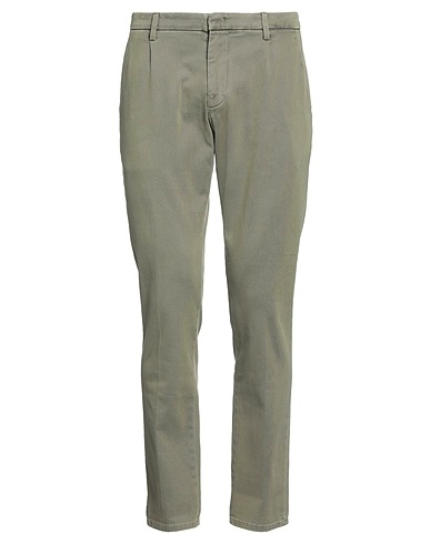 DONDUP Casual trouser Military green 98% Cotton, 2% Elastane