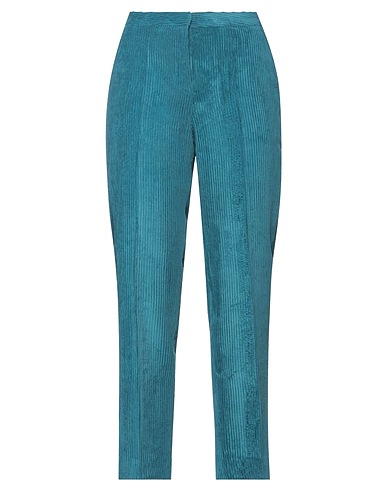 CAMICETTASNOB Casual trouser Deep teal 85% Polyester, 12% Polyamide, 3% Elastane