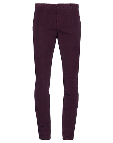 DONDUP Casual pants Plum 98% Cotton, 2% Elastane