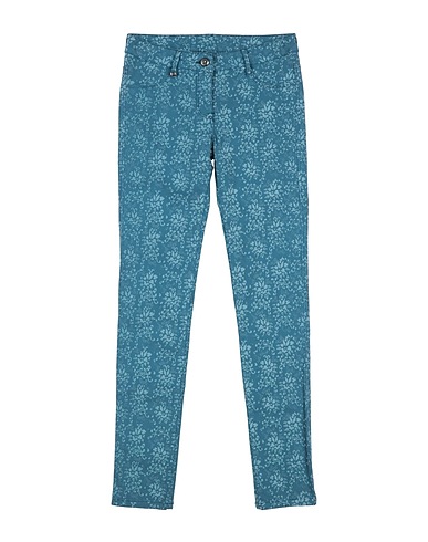 EDDIE PEN Casual trouser Pastel blue 97% Cotton, 3% Elastane