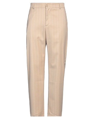 FAMILY FIRST  Milano クラシックパンツ ベージュ ポリエステル 64% / レーヨン 34% / ポリウレタン 2%