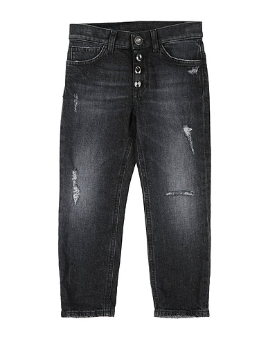 DONDUP Denim trousers Black 98% Cotton, 2% Elastane