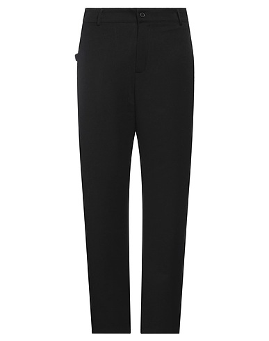 FAMILY FIRST  Milano Casual trouser Black 73% Polyester, 22% Viscose, 5% Elastane