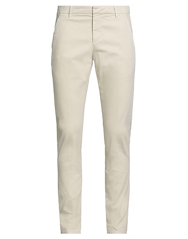 DONDUP Casual trouser Ivory 98% Cotton, 2% Elastane