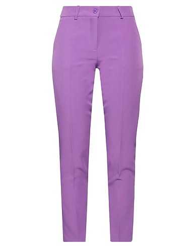 ATOS LOMBARDINI Casual trouser Mauve 89% Polyester, 11% Elastane