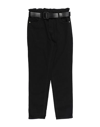 Y-CLÙ Pantalon Noir 80% Coton, 20% Polyester