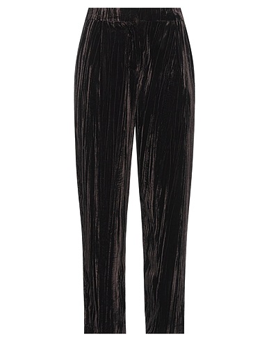 KAOS Casual trouser Dark brown 100% Polyester