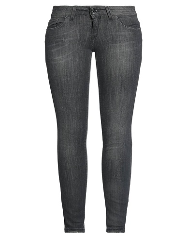 MISS MISS Denim pants Black 98% Cotton, 2% Elastane