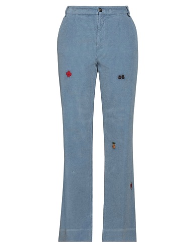 DSQUARED2 Casual trouser Pastel blue 99% Cotton, 1% Elastane