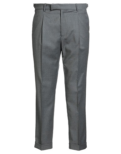 PAOLONI Casual pants Grey 99% Virgin Wool, 1% Elastane