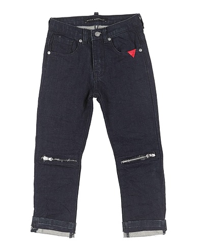 DANIELE ALESSANDRINI Denim trousers Blue 98% Cotton, 2% Elastane