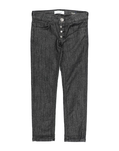 DONDUP Denim trousers Black 90% Cotton, 8% Elastomultiester, 2% Elastane