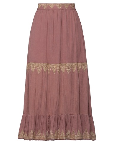 MAISON HOTEL Maxi Skirts Antique rose 100% Cotton