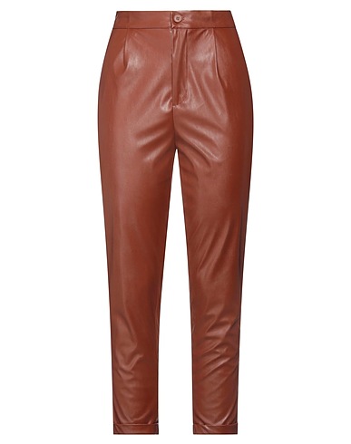 BIANCOGHIACCIO Casual trouser Tan 50% Polyurethane, 50% Polyester