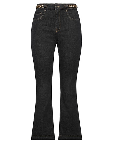 KAOS JEANS Bootcut Jeans Black 82% Cotton, 16% Polyester, 2% Elastane