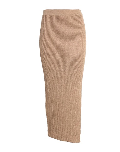 TOPSHOP Maxi Skirts Sand 63% Polyester, 37% Cotton