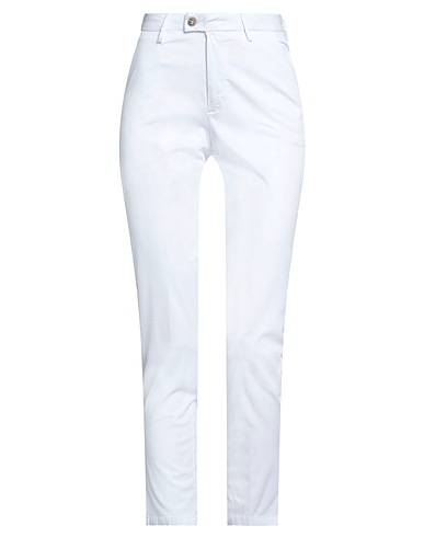MICHAEL COAL Casual trouser White 63% Cotton, 35% Linen, 2% Elastane