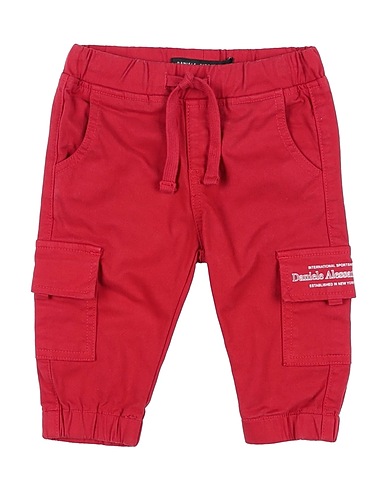 DANIELE ALESSANDRINI Casual trouser Red 98% Cotton, 2% Elastane