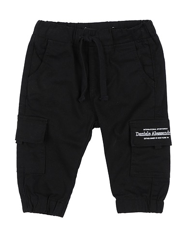 DANIELE ALESSANDRINI Casual trouser Black 98% Cotton, 2% Elastane