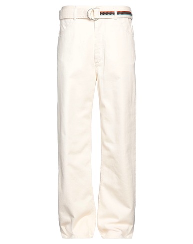 MARCELO BURLON Casual pants Off white 100% Cotton, Polyester