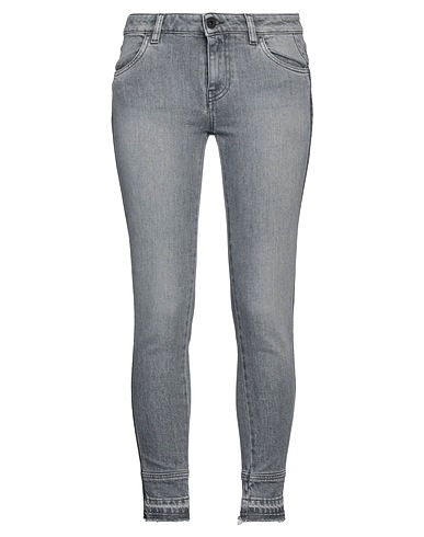 PENCE Denim trousers Grey 98% Cotton, 2% Elastane