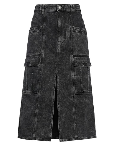 ISABEL MARANT Denim skirt Charcoal 100% Cotton, Polyester
