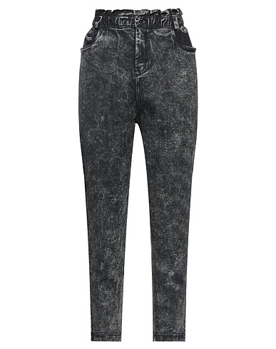 FREDDY Denim trousers Black 80% Cotton, 18% Polyester, 2% Elastane