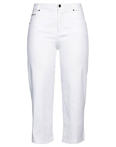 FREDDY Pantalone Bianco 97% Cotone, 3% Elastan