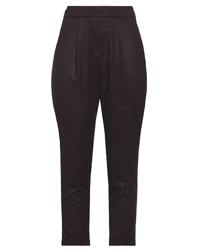 RIALTO 48 Casual trouser Dark brown 64% Polyester, 34% Viscose, 2% Elastane