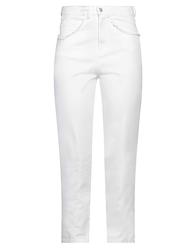 RIALTO 48 Casual trouser White 97% Cotton, 3% Elastane